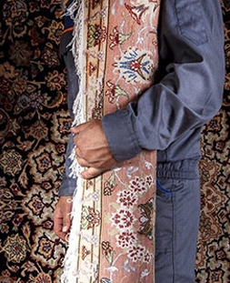 قالی لول در قالیشویی گلابدره